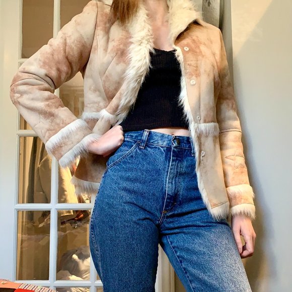 Faux Fur/Faux Suede Jacket 1970s Inspired - Picture 1 of 4